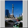 Mexiko City - Monumento a la Independencia, ´El Angel´ (Unabhängigkeitsdenkmal) an der Avenida Paseo de la Reforma (Wahrzeichen der Stadt)