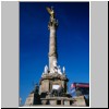 Mexiko City - Monumento a la Independencia, ´El Angel´ (Unabhängigkeitsdenkmal) an der Avenida Paseo de la Reforma (Wahrzeichen der Stadt)