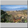 Cacaxtla - Landschaft mit dem Vulkan Popocatepetl und Iztaccihuatl