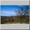 Cacaxtla - Landschaft, hinten der Vulkan Popocatepetl