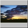 unterwegs zwischen Puebla und Oaxaca - Sonnenuntergang über Sierra Madre