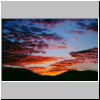unterwegs zwischen Puebla und Oaxaca - Sonnenuntergang über Sierra Madre