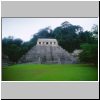 Palenque - Tempel der Inschriften, rechts Tempel XIII