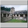 Palenque - ein Innenhof im Gran Palacio (Blick nach Südwesten)