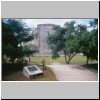 Uxmal - Pyramide des Wahrsagers (des Zauberers), Ostseite (Blick vom Besucherzentrum aus)