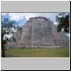 Uxmal - Pyramide des Wahrsagers (des Zauberers), Ostseite