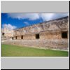 Uxmal - Haus der Nonnen, Gebäude an der Ostseite des Innenhofs