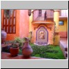 San Cristobal de las Casas - im Innenhof des Hotels Hostal Flamboyant Espanol