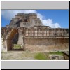 Uxmal - Pyramide des Wahrsagers, Westseite