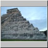 Chichen Itza - Pyramide des Kukulcan, Westseite