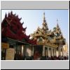 Yangon - Shwedagon Pagode, verschiedene Tempeln nordwestlich des Zentralstupas