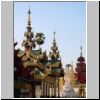 Yangon - Shwedagon Pagode, verschiedene Tempeln nordwestlich des Zentralstupas