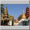 Yangon - Shwedagon Pagode, Bauwerke nordwestlich des Zentralstupas