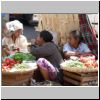 Yangon - Chinatown, ein Obst- und Gemüsemarkt an der Mahabandoola Road