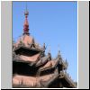 Mingun - Pavillion mit der größten intakten Glocke der Welt, Dachdetail