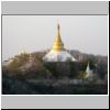 Sagaing - Blick von der Pon Nya Shin Pagode (Sunset Pagoda) auf benachbarte Pagoden