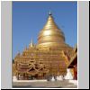 Bagan - goldene Shwe-zi-gon-Paya Pagode