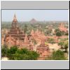 Bagan - Blick von der Dhamma-ya-zi-ka Pagode auf die Umgebung