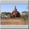 Bagan - Pagode an der alten Straße zwischen Old Bagan und Nyaung-U (zwischen dem Golden Express Hotel und Old Bagan)