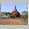 Bagan - Pagode an der alten Straße zwischen Old Bagan und Nyaung-U (zwischen dem Golden Express Hotel und Old Bagan)