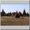 Bagan - Pagoden an der alten Straße zwischen Old Bagan und Nyaung-U (zwischen dem Golden Express Hotel und Old Bagan)