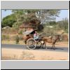 Bagan - eine Pferdekarre nördlich von Old Bagan