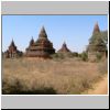 Bagan - Pagoden südlich von Old Bagan und nördlich der Anawrahta Rd.