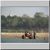 Ufer des Ayeyarwady Flusses bei Bagan