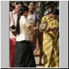 unterwegs von Bagan nach Pyay - Tanz und Musik bei einer Sammelaktion für einen Pagodenbau