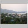 Pyay -Blick von der Shwesandaw Pagode auf die Stadt und den Ayeyarwady Fluß