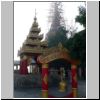 südlich von Pyay - Myatman Pagode, eingerüsteter Stupa