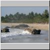 Ngwe Saung - Felsen am Strand