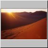 Namibwüste - Sonnenuntergang von der Düne 45 gesehen