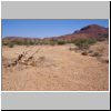 Damaraland - Landschaft beim `versteinerten Wald`