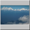 Himalaya-Gebirge - kurz vor der Landung in Kathmandu