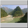 am Zusammenfluss von Seti Kandaki-River (helleres Wasser) und Trishuli-River (dunkleres Wasser)