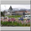 Ushuaia (Feuerland) - Häuser an der Uferpromenade (Avenue Maipu)