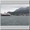 Ushuaia (Feuerland) - Blick auf die Stadt vom Beagle-Kanal aus