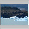 Lago Argentino - Schiffsausflug, Eisberge in Brazo Upsala