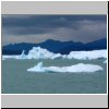 Lago Argentino - Schiffsausflug, Eisberge in Brazo Upsala