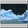 Lago Argentino - Schiffsausflug, Eisberge in Brazo Upsala