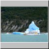 Lago Argentino - Schiffsausflug, Eisberge in Brazo Upsala