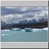 Lago Argentino - Schiffsausflug, Eisberge in Brazo Upsala