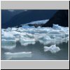 Lago Onelli - Eisbrocken im See, hinten der Onelli-Gletscher