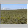 Patagonien - Landschaft an der Route Nr. 55 unweit der chilenischen Grenze, im Hintergrund die Andenkette