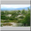 Landschaft kurz vor Puerto Natales, im Hintergrund ein Pazifikfjord