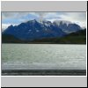 Torres del Paine NP - Laguna Amarga und Blick auf die Torres