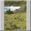 Torres del Paine NP - Wanderung von Salto Grando Wasserfall entlang des Ufers des Lago Nordenskjöld Richtung Cuernos-Gipfel