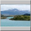 Torres del Paine NP - Wanderung von Salto Grando Wasserfall entlang des Ufers des Lago Nordenskjöld Richtung Cuernos-Gipfel