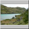 Torres del Paine - Blick auf den Rio Paine zwischen dem Lago Pehoé und Lago del Toro